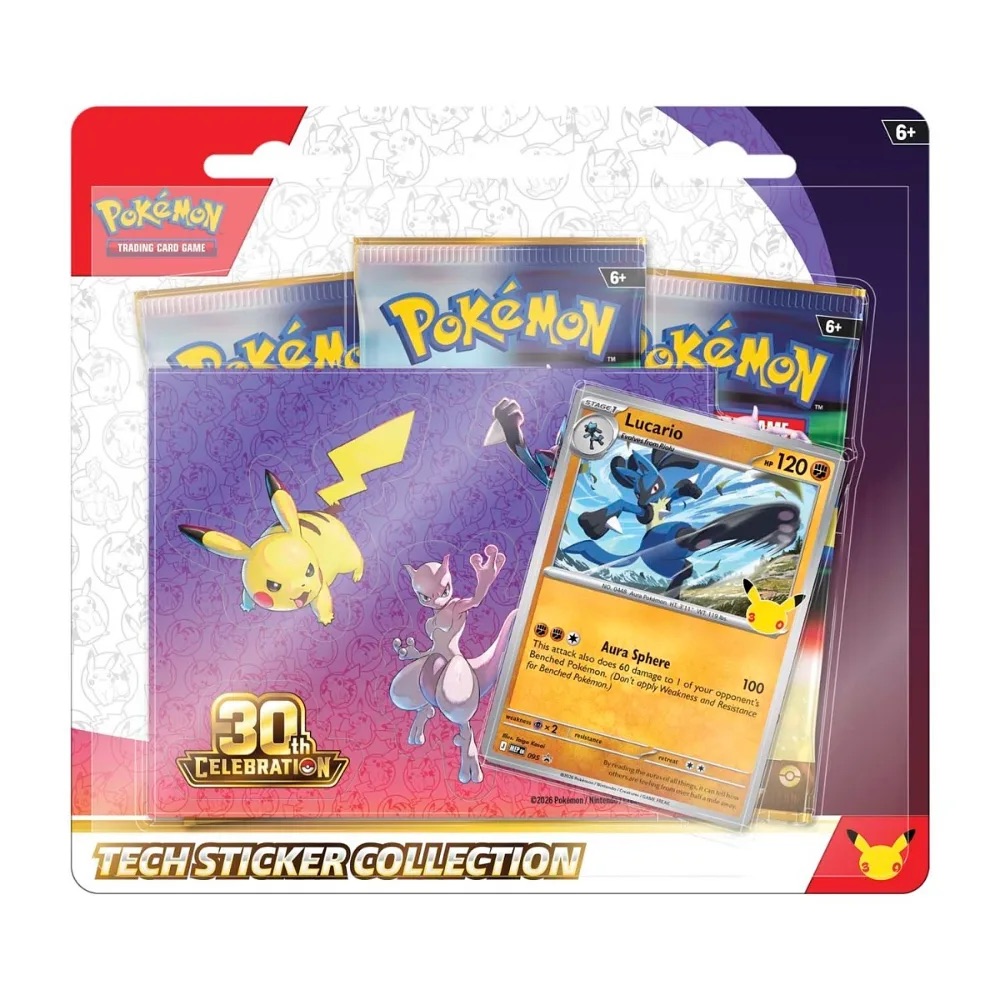 Pokémon 30e anniversaire — Tech Sticker Collection Lucario