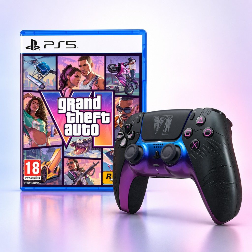 Sony DualSense Wireless Controller - Grand Theft Auto VI Black Édition limitée pour PlayStation 5